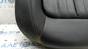 Rear seat cushion upholstery, 2nd row, right, Audi Q5 80A 21-25, black leather, dry-cleanable