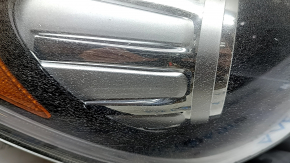 Front right headlight assembly Kia Niro 17-19 HEV, PHEV xenon, halogen turn signal + LED DRL, with bracket, needs polishing, cobwebs, sand, scratches, seal peeled off