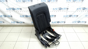Backrest of the rear row of seats, 2nd row, right, Audi Q5 80A 21-25, black leather, mechanical, with a lower frame, dry-cleanable rear side