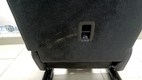 Backrest of the rear row of seats, 2nd row, right, Audi Q5 80A 21-25, black leather, mechanical, with a lower frame, dry-cleanable rear side