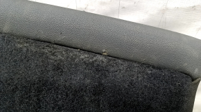 The back of the rear row of seats, 2nd row, left, Audi Q5 80A 21-25, black leather, mechanical, with a seat belt and armrest, a tear on the back side