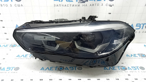 Front left headlight complete BMW X5 G05 19-23 LED, without fastening, scratch, needs polishing