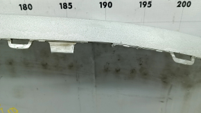 Front bumper lip trim for Audi Q5 80A 21-25, grey, scratches, chips, broken fasteners, cracked