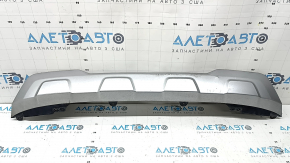 Rear bumper lip trim BMW X5 G05 19-26 X-Line, silver + black, scratches, dents