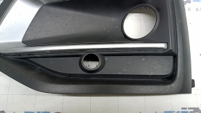 Front bumper grille left Audi Q5 80A 21-25 with chrome, matte black, chips, broken mount