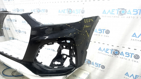Bare front bumper Audi Q5 80A 21-25 without Park Assist and headlight washers, without tow hook cap, black, worn