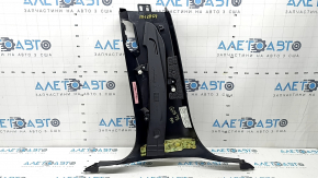 Lower right center pillar trim BMW X5 G05 19-26 black under the air duct, worn
