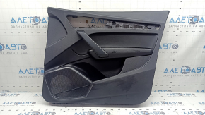 Door trim, front right card, Audi Q5 80A 21-25, black leather, black armrest, with overlays, scratches