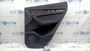 Door trim, rear right card, Audi Q5 80A 18-25, black leather, black armrest, with overlays, scratches
