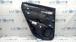 Door trim, rear right card, Audi Q5 80A 18-25, black leather, black armrest, with overlays, scratches