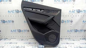 Door trim, rear left card, Audi Q5 80A 18-25, black leather, black armrest, with overlays, worn