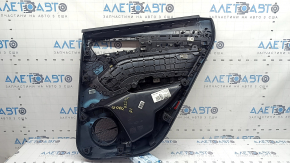 Door trim, rear left card, Audi Q5 80A 18-25, black leather, black armrest, with overlays, worn