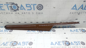 Door trim molding, front right card, Audi Q5 80A 21-25, wood grain, brown walnut burl