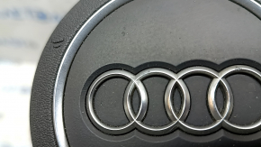 Airbag in the steering wheel, driver's side, Audi A3 22-26, black, chrome finish