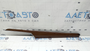 Door trim molding, front left, Audi Q5 80A 21-25, wood grain, brown walnut burl