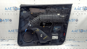 Door trim, front left card, Audi Q5 80A 21-25, black leather, black leather armrest, with overlays, worn