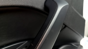 Door trim, front left card, Audi Q5 80A 21-25, black leather, black leather armrest, with overlays, worn