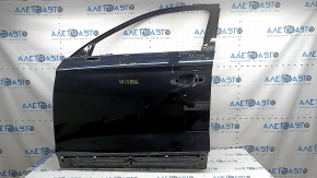 Bare front left door Audi Q5 80A 18-25 black LY9B, with limiter and limiter boot, painted 0.25, limiter insert scrolls