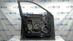 Bare front left door Audi Q5 80A 18-25 black LY9B, with limiter and limiter boot, painted 0.25, limiter insert scrolls