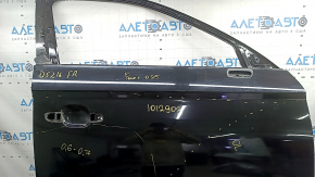 Bare front right door Audi Q5 80A 18-25 black LY9B, with a limiter and a limiter boot, after repair, the limiter insert scrolls