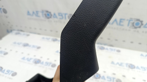 Rear center console trim for Audi Q5 80A 18-25, black, with lower trim for USB Hub and cigarette lighter, scratches