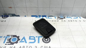 The child seat mounting plug in the rear shelf of the Audi A3 22-26 is black, in the shelf