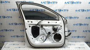 Front left door assembly Audi A3 22-26 chrome molding, white LY9C, bumps, scratches on the molding