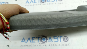 Upper center pillar trim, left belt, Audi Q5 80A 18-25, gray, dry cleanable, fabric tear