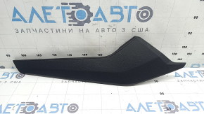 Upper right side center console trim for Audi Q5 80A 18-25, black, broken mount