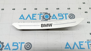 Rear left door sill insert BMW X5 G05 19-23 chrome BMW, with backlight, scratches