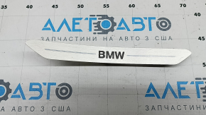 Rear right door sill insert BMW X5 G05 19-23 chrome BMW, with backlight, scratches