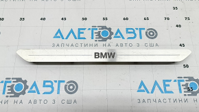 Front left door sill insert BMW X5 G05 19-23 chrome BMW, with backlight, scratches, nicks