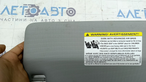 Right visor Audi Q5 80A 18-24 gray, without hook, dry cleanable
