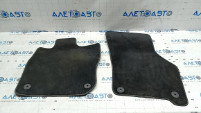 Set of front floor mats, fabric, Audi A3 22-26, black, dry cleanable
