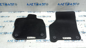 Set of front floor mats, fabric, Audi A3 22-26, black, dry cleanable