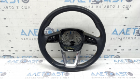 Bare steering wheel Audi Q5 80A 21-23 leather, black, without heating, without buttons, with paddles, scratch, for dry cleaning