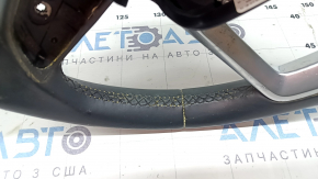 Bare steering wheel Audi Q5 80A 21-23 leather, black, without heating, without buttons, with paddles, scratch, for dry cleaning