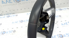Bare steering wheel Audi Q5 80A 21-23 leather, black, without heating, without buttons, with paddles, scratch, for dry cleaning