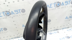 Bare steering wheel Audi Q5 80A 21-23 leather, black, without heating, without buttons, with paddles, scratch, for dry cleaning