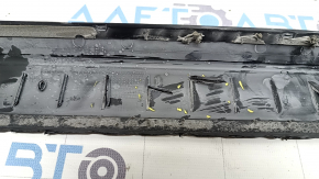 Outer front left door sill trim Audi Q5 80A 18-25 black with chrome, scratches, broken edges, scuffs