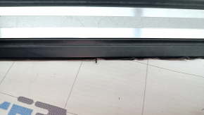 Outer front left door sill trim Audi Q5 80A 18-25 black with chrome, scratches, broken edges, scuffs