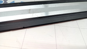Outer front right door sill trim Audi Q5 80A 18-25 black with chrome, scratches, broken edges, scuffs, broken fastening