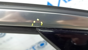 Front right door assembly Audi A3 22-26 chrome molding, white LY9C, scratches on chrome, scratches on trim