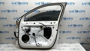 Front right door assembly Audi A3 22-26 chrome molding, white LY9C, scratches on chrome, scratches on trim