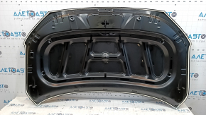 The bare hood of a Hyundai Kona 18-23 1.6, 2.0 bump, dented corner