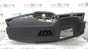 Front dashboard with AIRBAG BMW X5 G05 19-23 for projection, Vernasca black schwarz/schwarz leather, with glove compartment, bumpers