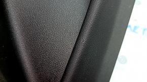 Door trim, rear left card, BMW X5 G05 19-22, black leather without curtain, Fineline Stripe wood insert, black leather armrest, with handle and overlays, bumps, scratches