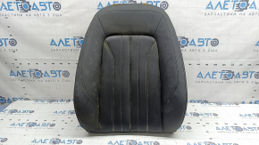 Audi Q5 80A 21-24 driver's seat back upholstery, black leather, Standard, heated, dry-cleanable