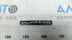Emblem inscription QUATTRO trunk lid Audi A3 22-26 chrome