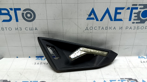 Inner front left door handle for Audi A3 22-26, black, chrome peeling, scuffs